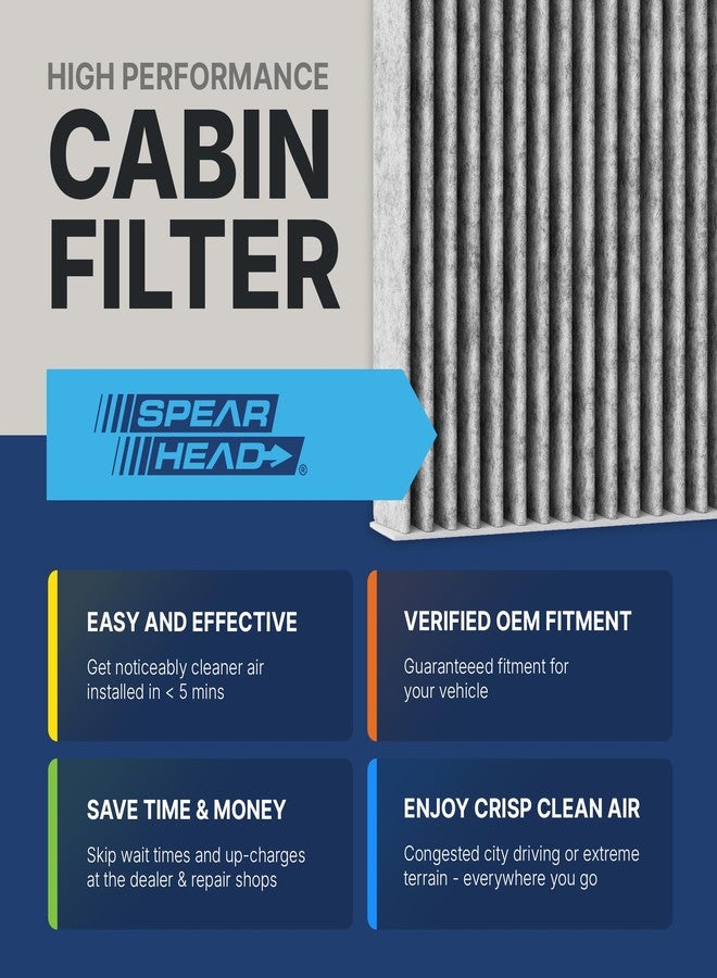Spearhead Odor Defense Breathe Easy Cabin Filter | Fits 2011-19 Explorer, 2009-19 Flex, 2009-19 Taurus, 2010-16 MKS, 2010-19 MKT Like OEM | Up to 25% Longer Lasting w/Activated Carbon (BE-176) - Image 3